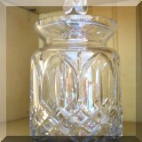 G01. Crystal biscuit jar. 